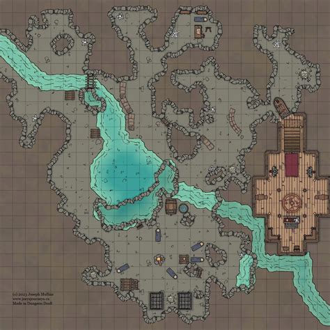 Dungeons And Dragons Cave Map